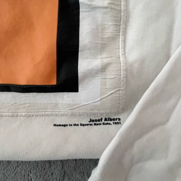 SOLD on Depop - Zara Cream Abstract Pullover - Picture 4 of 5